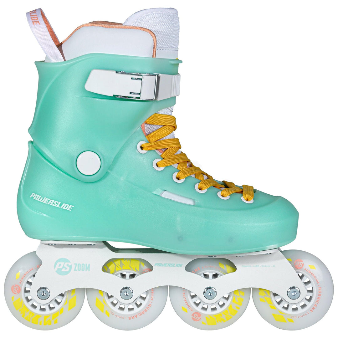 Powerslide Inline Skates Zoom Baby Blue 80, Unisex für Herren und Damen in Blau, 80mm/85A Rollen, AB