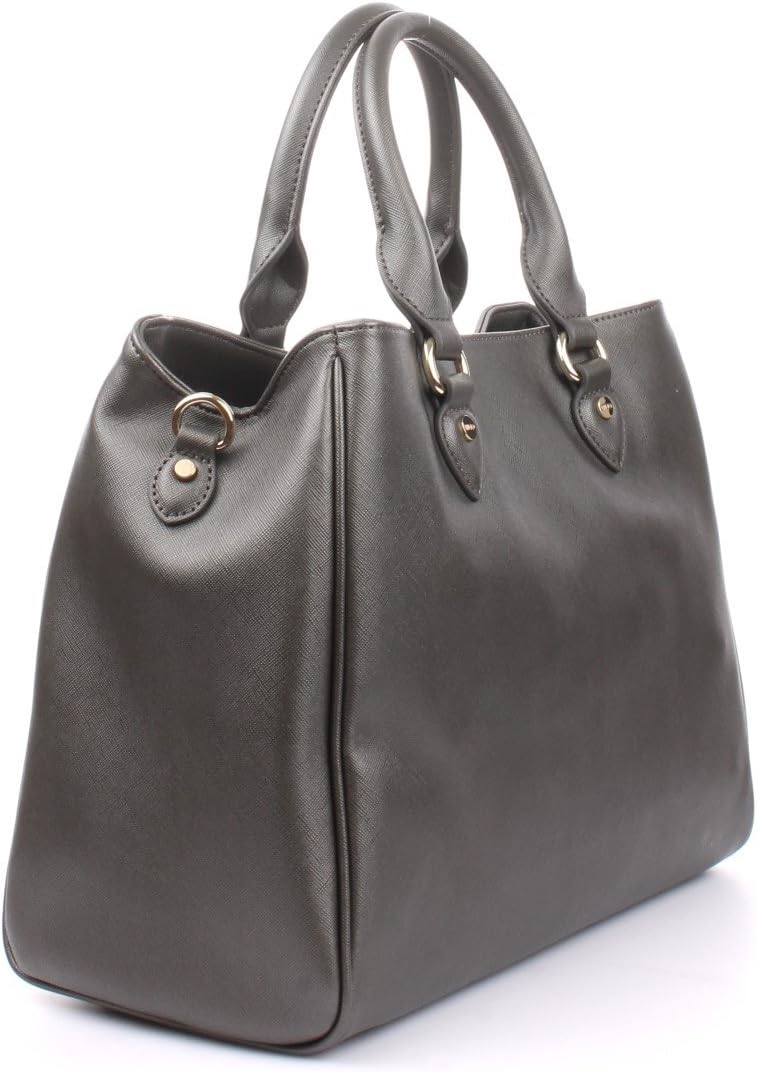 Liu Jo BOSTON BAG N66227E0140 Damen Bowlingtaschen 34x27x17 cm (B x H x T), Grau (Gun metal 90011)
