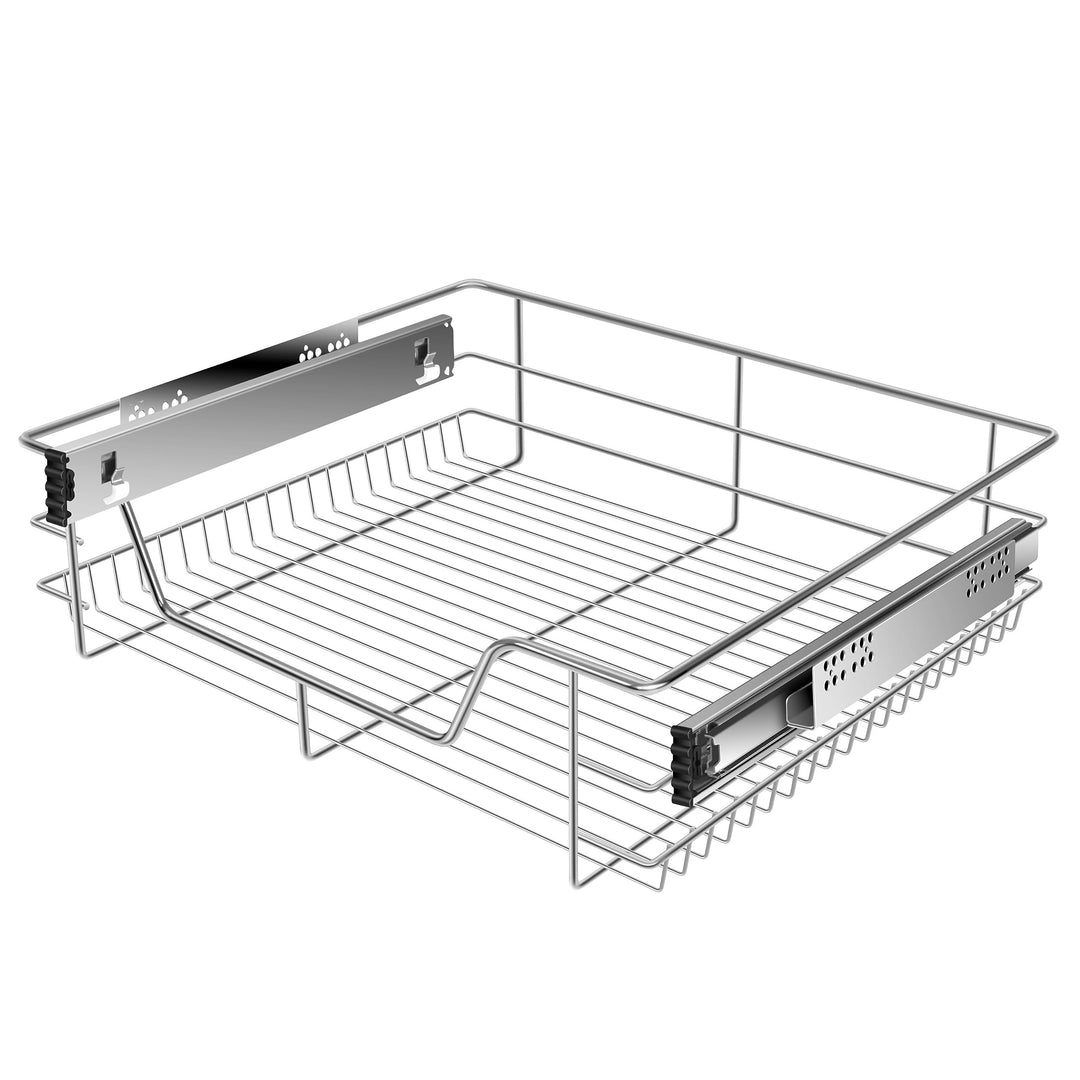 KESSER® Teleskopschublade 60 cm ✓ Küchenschublade ✓ Küchenschrank ✓ Korbauszug ✓ Schrankauszug ✓ Vol
