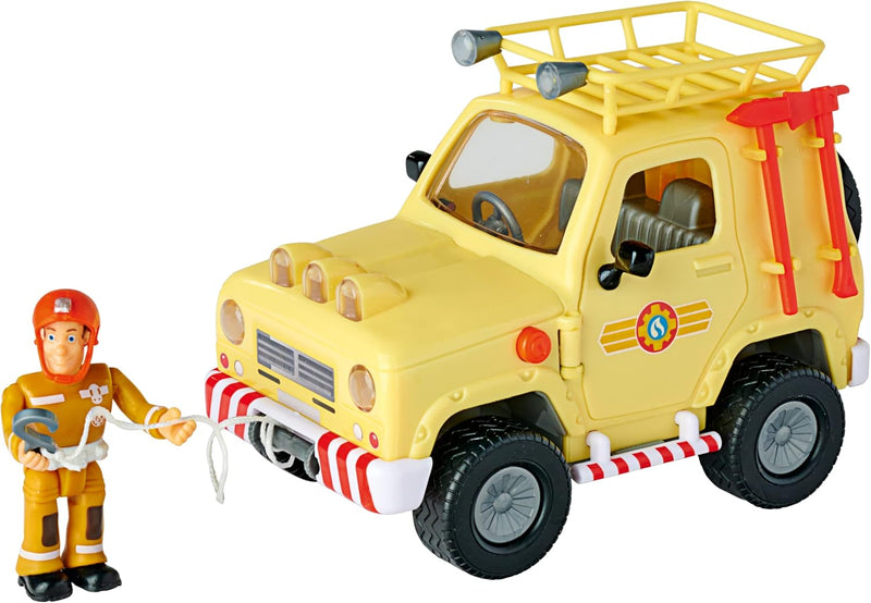 Simba - Feuerwehrmann Sam, Bergfahrzeug 4x4, 109252511038, 3 Jahre, 15 cm, mit Licht und Sound