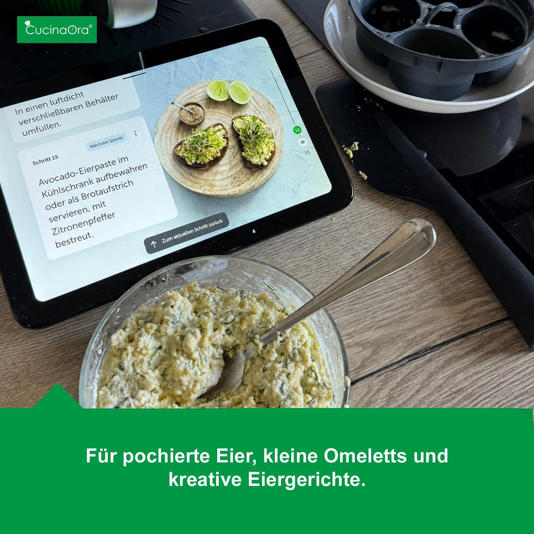 steamEGGS Eierkocher 4 Eier Thermomix Zubehör TM6 TM7 - Egg Boiler - Zubehör für den Thermomix Vorwe