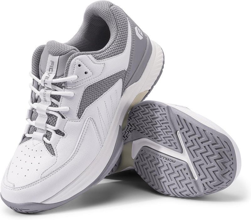 FitVille Extra Weit Tennisschuhe Herren Breit Hallenturnschuh Atmungsaktiv Training Schuhe für Tenni