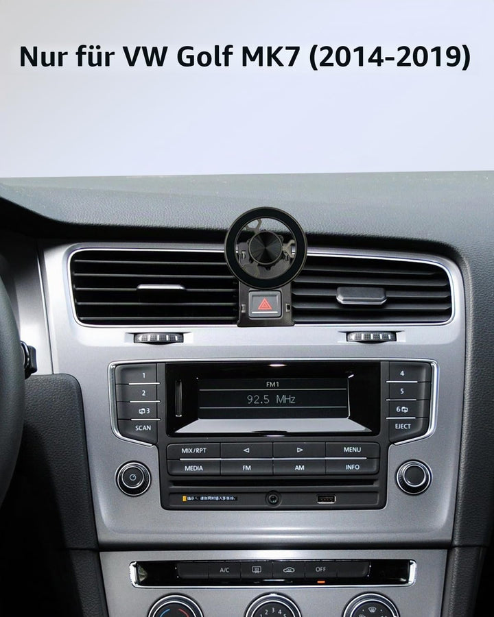 Magnet Handyhalterung Kompatibel mit VW Golf MK7 2014-2019 360 Grad Einstellbares Kompatibel mit Mag