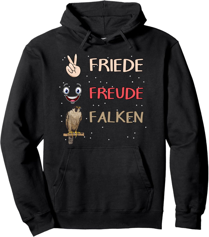 Falkner Sachen Falknerei Friede Freude Falken Pullover Hoodie