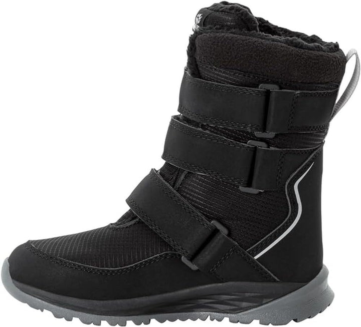 Jack Wolfskin Unisex Kinder Polar Boot Texapore High Vc K Schneestiefel 26 EU Black Grey, 26 EU Blac