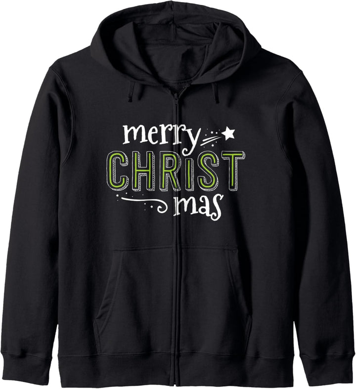 Merry Christ Mas Christian Jesus South Womens Christmas Kapuzenjacke