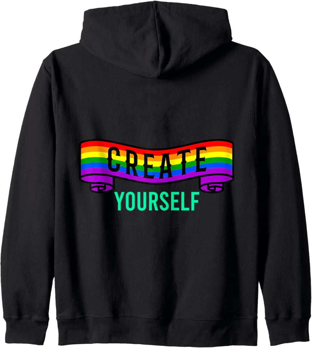 Create Yourself LGBT Pride Gay Pride Month LGBTQ Flagge Kapuzenjacke