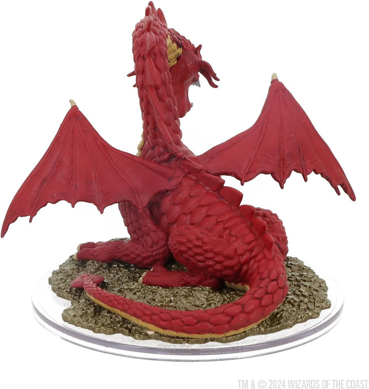 WizKids D&D Icons of The Realms: 50th Anniversary - Classic Red Dragon Boxed Miniature | Dungeons an
