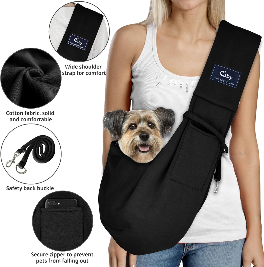 CUBY Sommer Tragetücher Hunde Kleine Hunde Katze Sling Pet Tragetuch Single Schulter Pet Bag für Rei