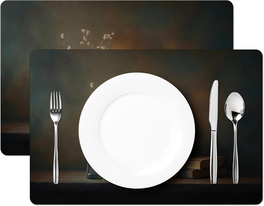 KitchenYeah© Platzsets Abwaschbar 6-Teilig 45x30 cm Tischsets Platzdeckchen Platzset Unterlage Tisch