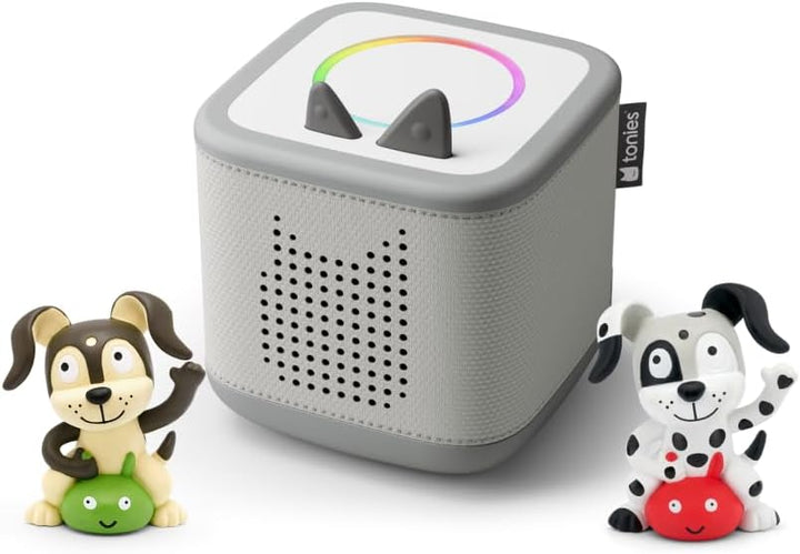 tonies Toniebox 2 Bundle Incl. 2 Lieblings-Kinderlieder, Mondgrau, Audioplayer für Hörbücher, Lieder