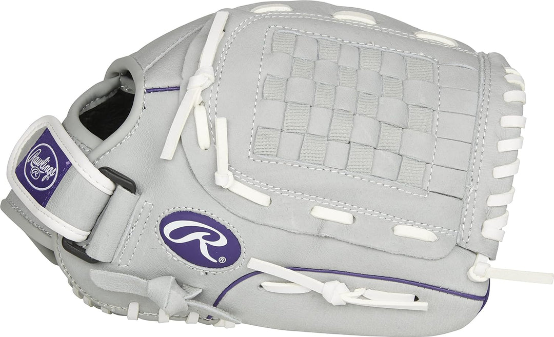 Rawlings Sure Catch Softball-Handschuh-Serie | Jugend | Mehrere Stile Rechte Hand Wurf 30,5 cm Viole