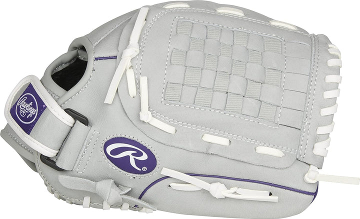 Rawlings Sure Catch Softball-Handschuh-Serie | Jugend | Mehrere Stile Rechte Hand Wurf 30,5 cm Viole