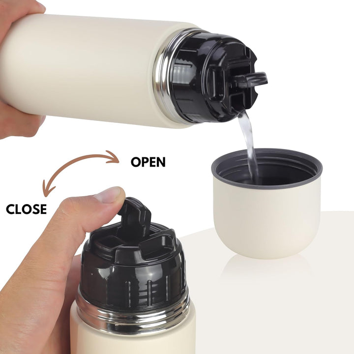 Milu Thermosflasche Thermoskanne Isolierflasche 1L, 750ml, 500ml - Isolierte Edelstahl Trinkflasche,