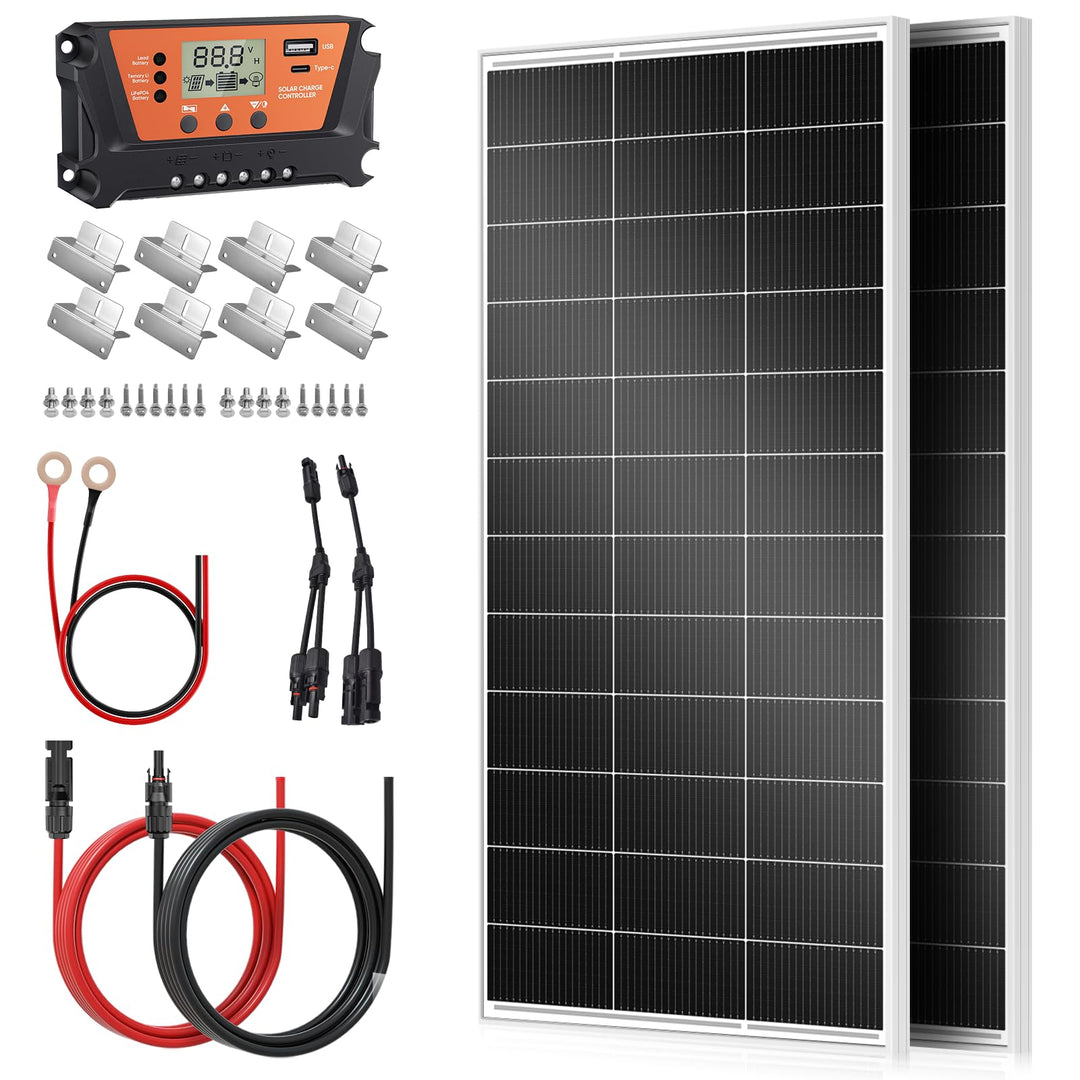 18BB 2 * 200Watt Solarpanel, N-Type 12V 400 W Solarmodul, Hocheffiziente Monokristalline PV Module,