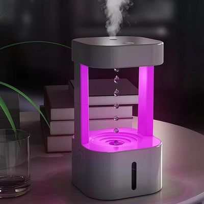 Tonysa 580 Ml Anti-Schwerkraft-Wassertropfen-Luftbefeuchter, Kühlnebel-Luftbefeuchter mit LED-Leucht