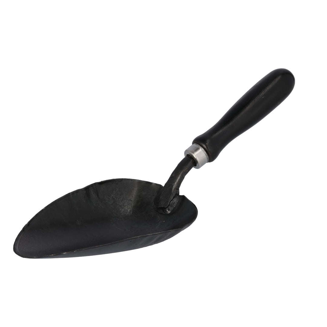 STUBAI Kohlenlöffel 4608 | ovale Schaufel aus Stahl | Heft schwarz lackiert | zum Aufnehmen von Kohl