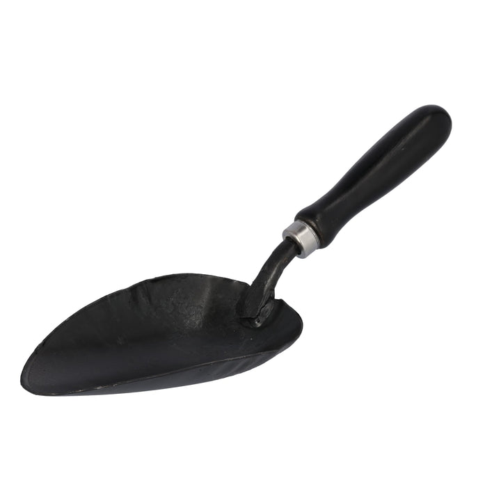 STUBAI Kohlenlöffel 4608 | ovale Schaufel aus Stahl | Heft schwarz lackiert | zum Aufnehmen von Kohl