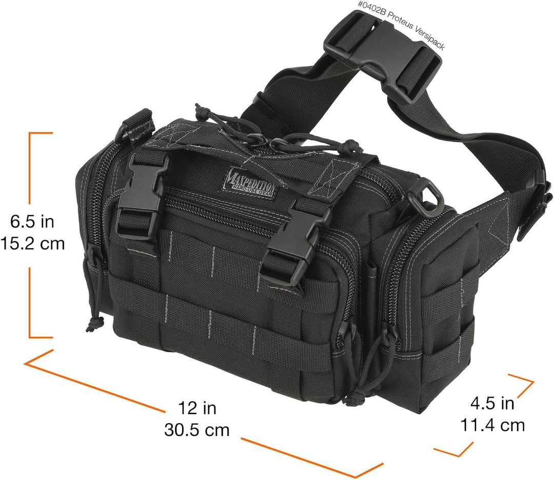 Maxpedition Proteus Versipack Schwarz, Schwarz