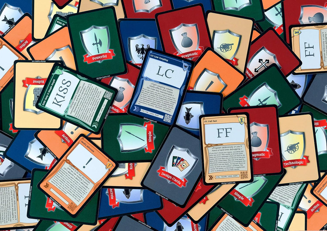 Doppelset Software Design Cards – Karten mit Design-Prinzipien, überzeugenden Argumenten und Moderat