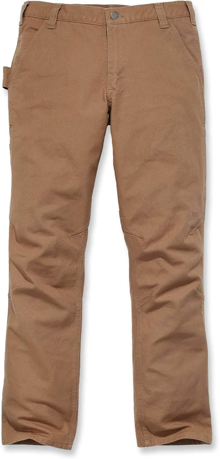 Carhartt Herren Straight Fit Stretch Duck Dungaree Arbeitshose 30W / 32L Carhartt Braun, 30W / 32L C