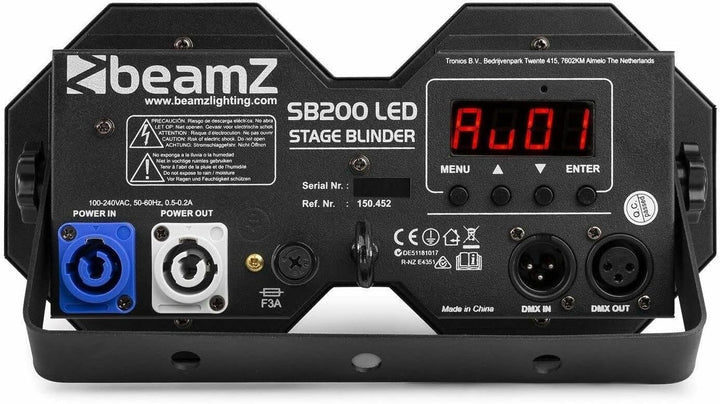 BeamZ S200 Stage Blinder und Stroboskop mit 2x 50 Watt COB LEDs