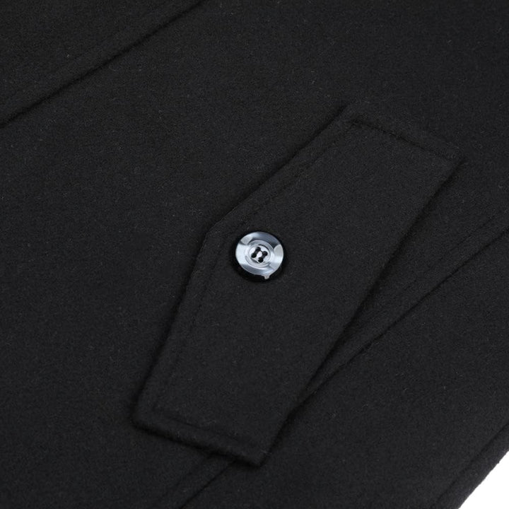 YOUTHUP Herren Wollmantel Dick Winter Kurzmantel Regular Fit Wintermantel Freizeit Herrenmantel Über