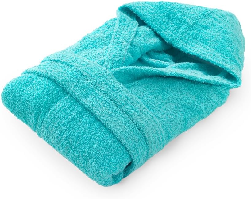 Top Towel Unisex Kinder Confort-Bademantel Mädchen & Jungen, Frottee 450g/m², Mit Kapuze & Taschen,