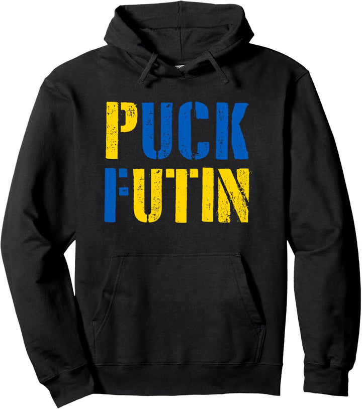 Puck Futin - Putin War Europa Support Demonstration Pullover Hoodie