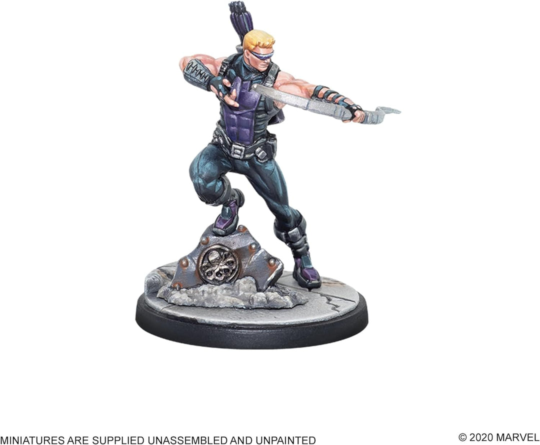 Atomic Mass Games - Marvel Crisis Protocol: Character Pack: Hawkeye and Black Widow - Miniature Game