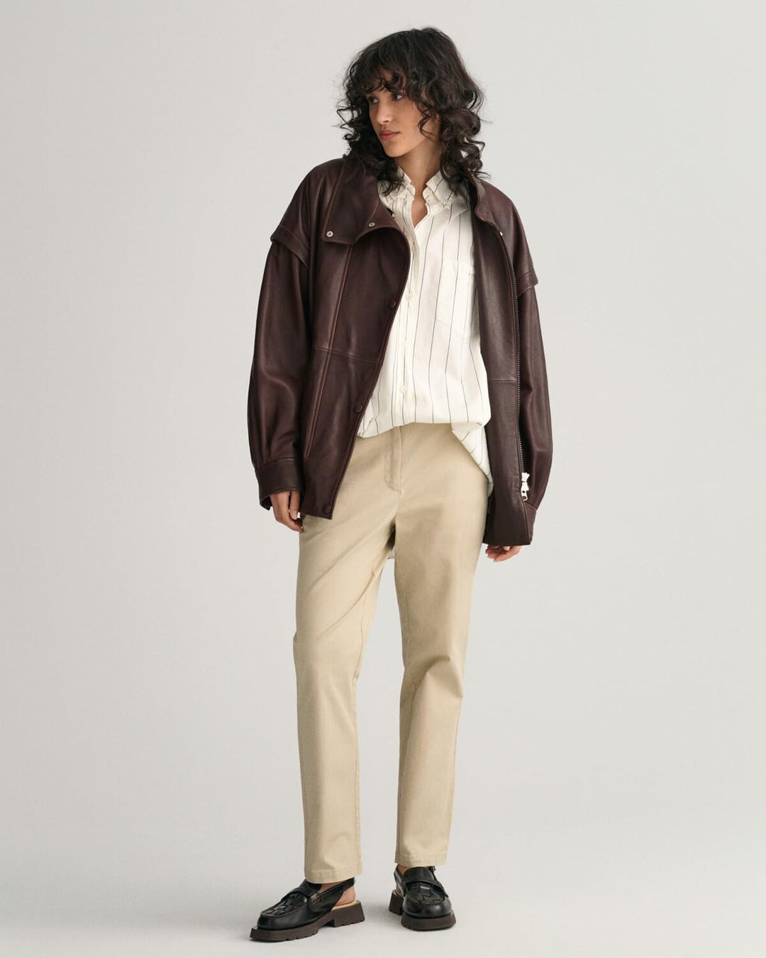 Gant Damen Klassische Hose Slim Chinos 36 Dry Sand, 36 Dry Sand