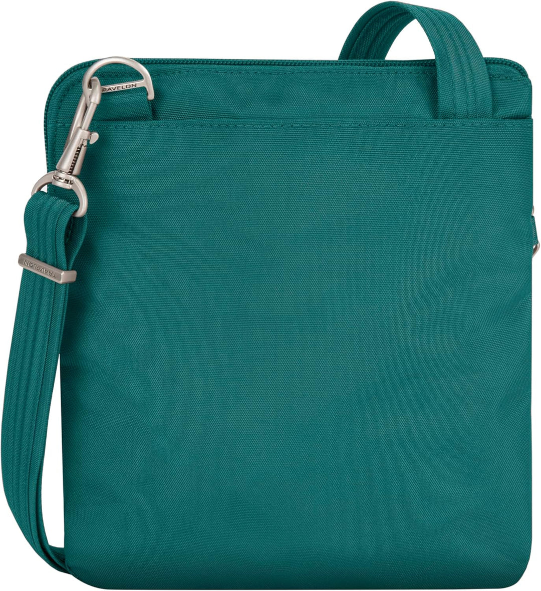 Travelon Diebstahlsichere Classic Slim Dbl Umhängetasche mit Reissverschluss Fichte, Fichte