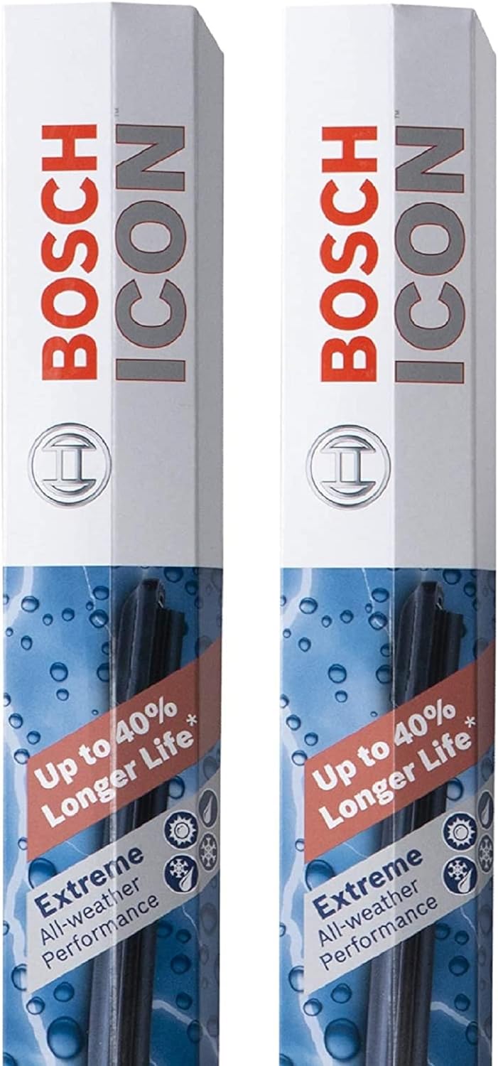 Bosch 24OE20OE ICON Beam Wischerblätter – Fahrer- und Beifahrerseite – Set mit 2 Blättern (24OE & 20