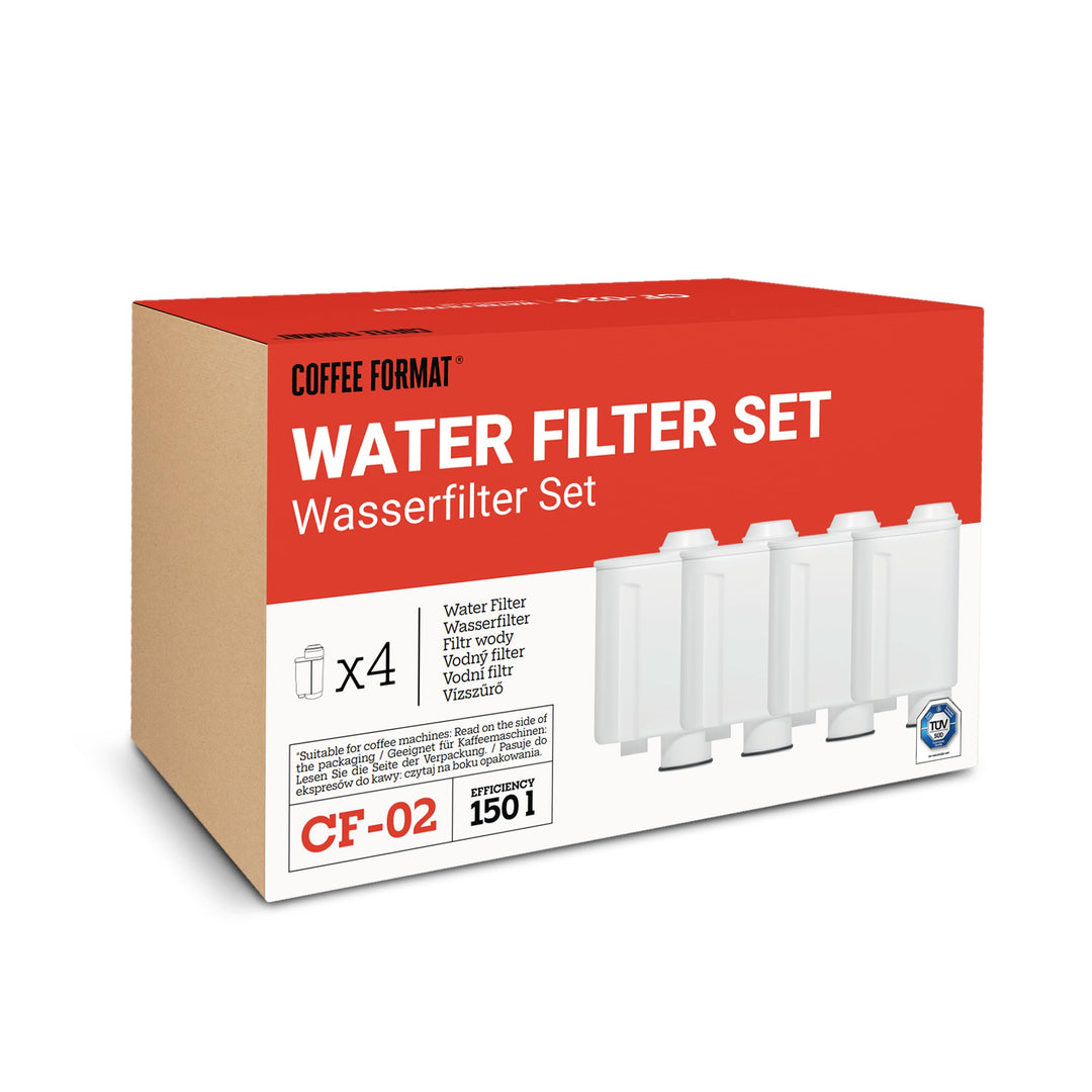 SET 4 Stück Wasserfilter kompatibel mit Kaffeautomat Saeco, Philips, Gaggia, Ersatz für Brita INTENZ