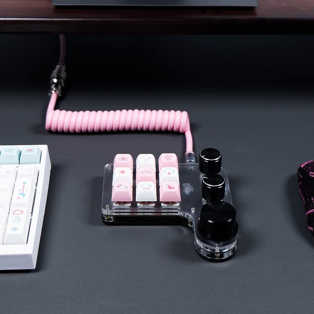 Mechanische Mini Makro Tastatur - Kabellos, Programmierbar, Hot-Swap Gaming Keyboard mit RGB Beleuch