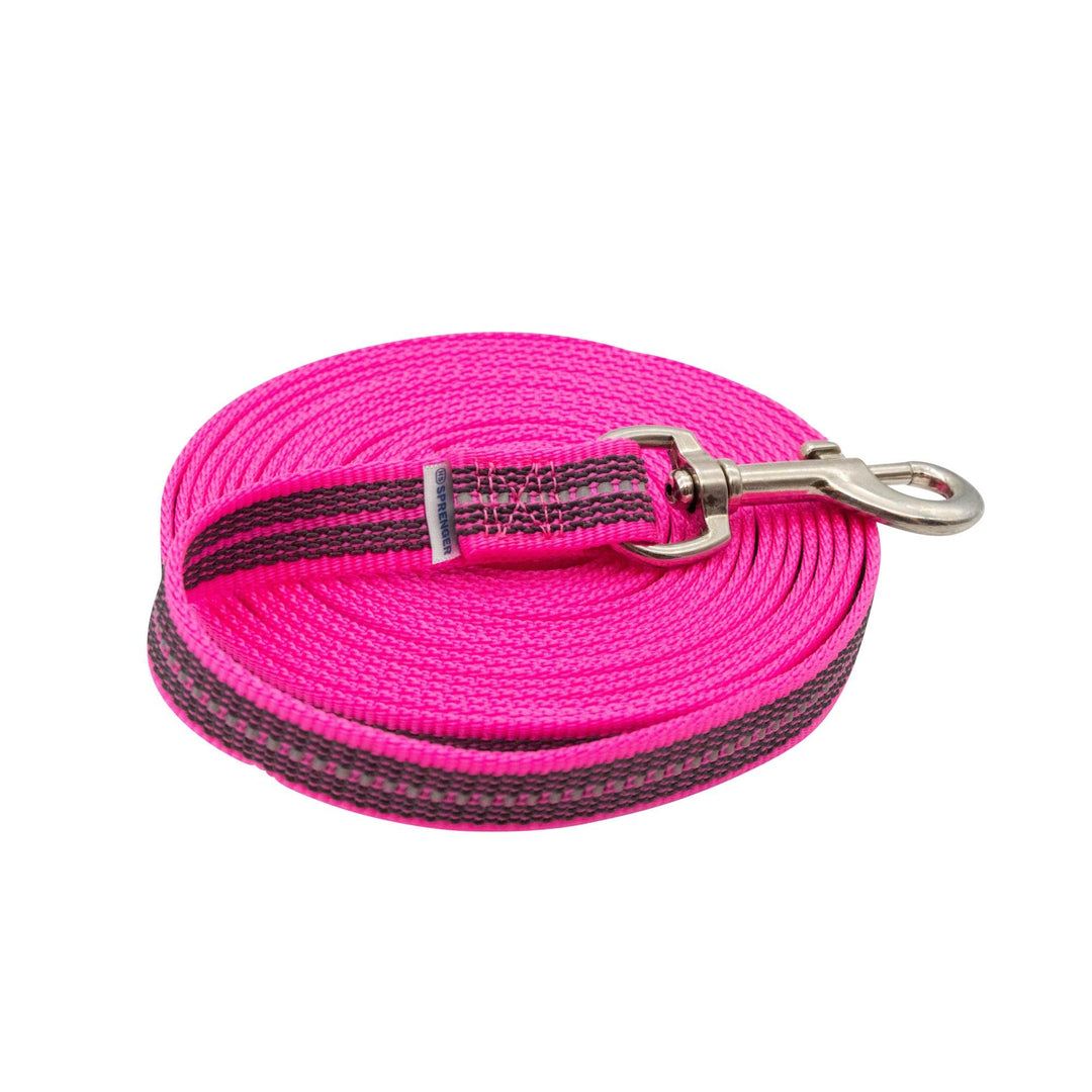 Gummierte Suchleine ohne Handschlaufe - pink, 10 m 10 m pink, 10 m pink