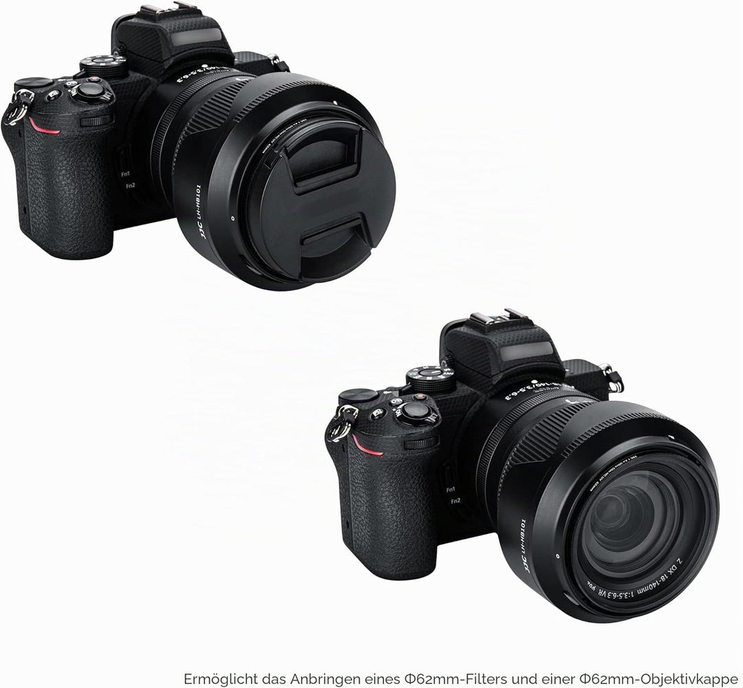 JJC Bajonett-Kamera-Gegenlichtblende für Nikon Z DX 18–140 mm f/3.5–6.3 VR-Objektiv, ersetzt Nikon H