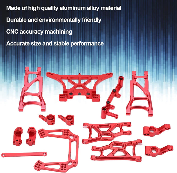 RC Querlenker Vorne Hinten, 1/10 RC Aluminiumlegierung Teile Kit Kompatibel für TRAXXAS Slash 2WD 1/