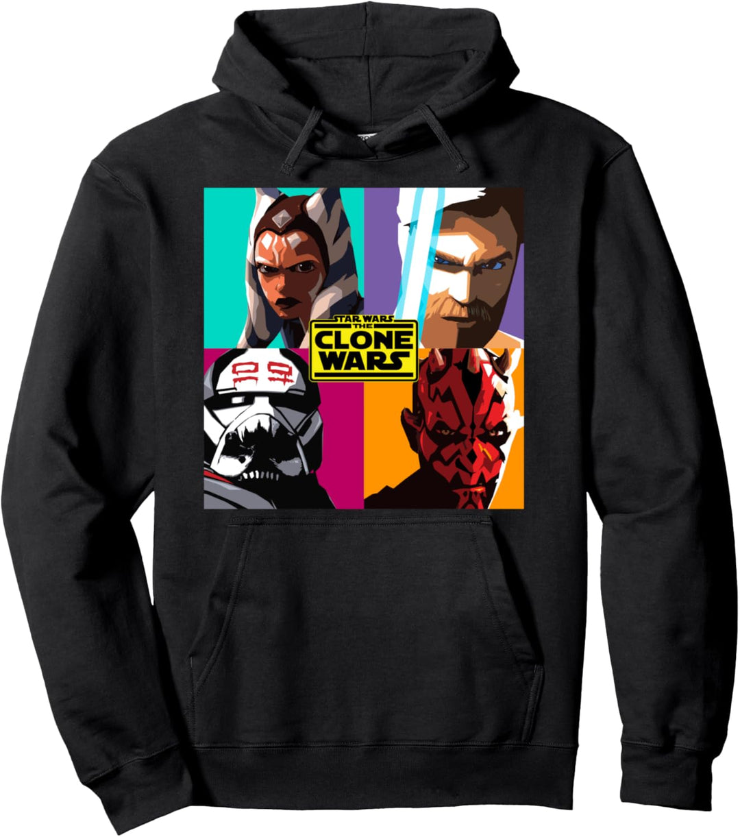 Star Wars: The Clone Wars Pop Art Box Up Pullover Hoodie