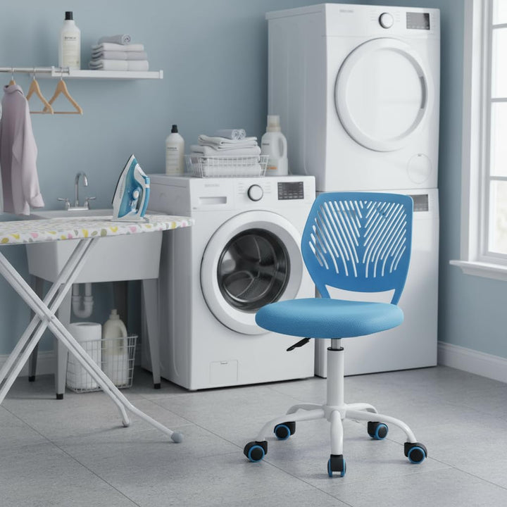 FurnitureR Bügelhocker ergonomisch, höhenverstellbar, ohne Armlehnen, Netzrückenlehne, Sitzfläche 38
