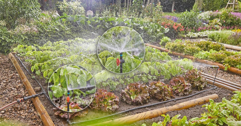 Gardena Start Set Pflanzflächen: Micro-Drip-Gartenbewässerungssystem zur individuellen, flexiblen Be