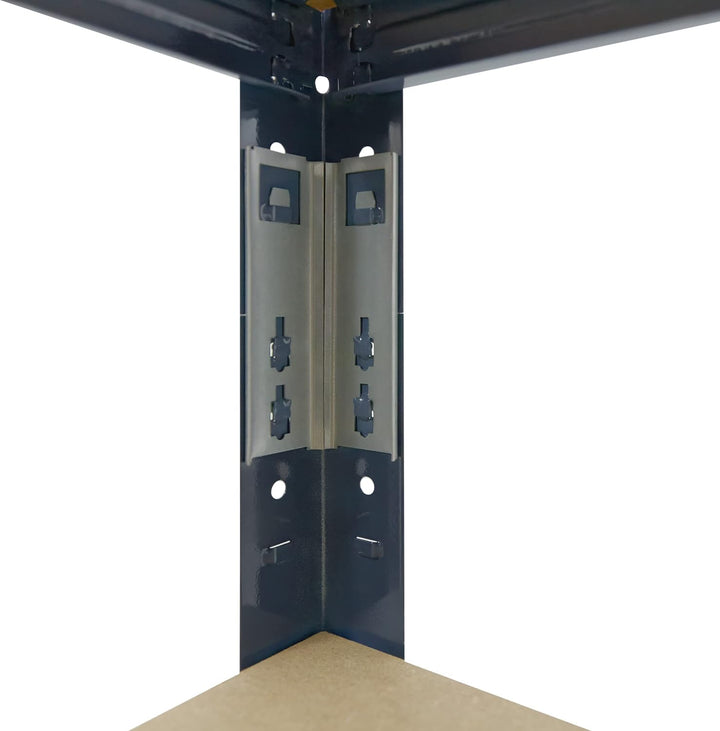 shelfplaza® 155x50x30cm Home Schwerlastregal blau/Metallregal mit 4 Böden/Kellerregal Metall, Garage
