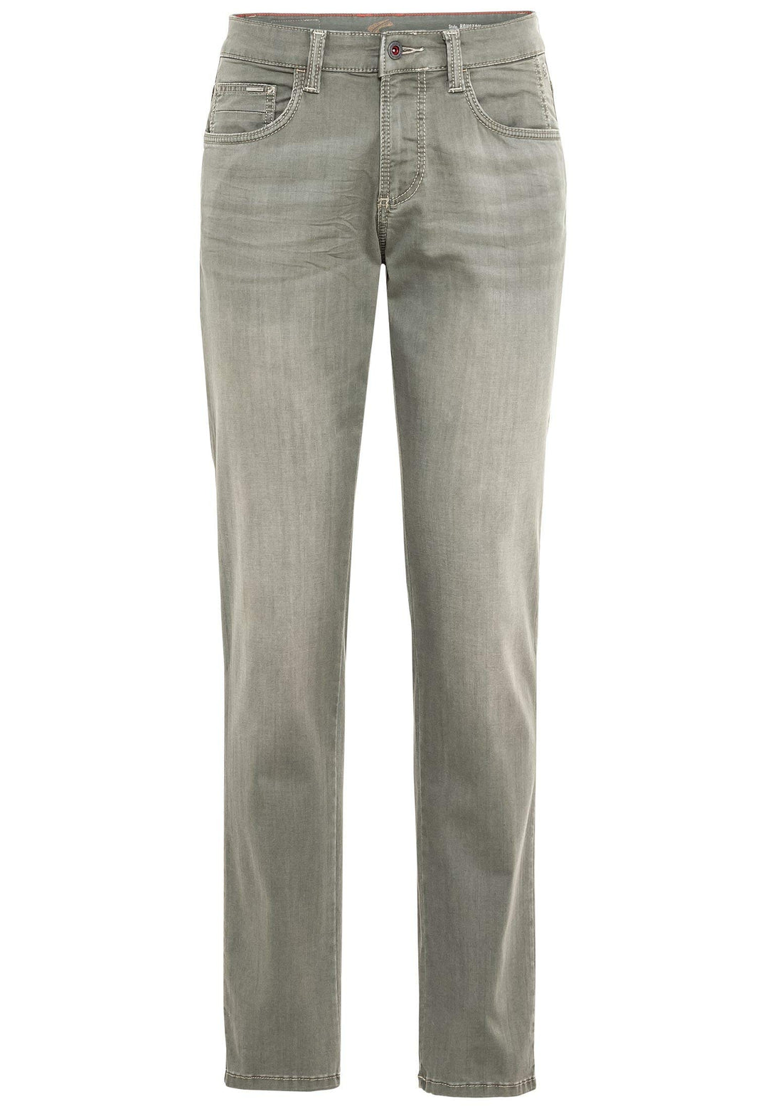 camel active Herren Camel Active 5-pocket Houston Straight Jeans 33W / 30L Grün (Olive 32), 33W / 30