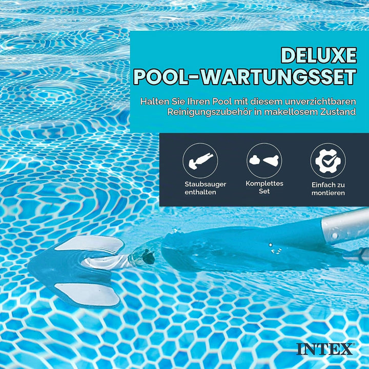 Intex Deluxe Pool Maintenance Kit - Poolzubehör - Pool Reinigungsset - 5-teilig