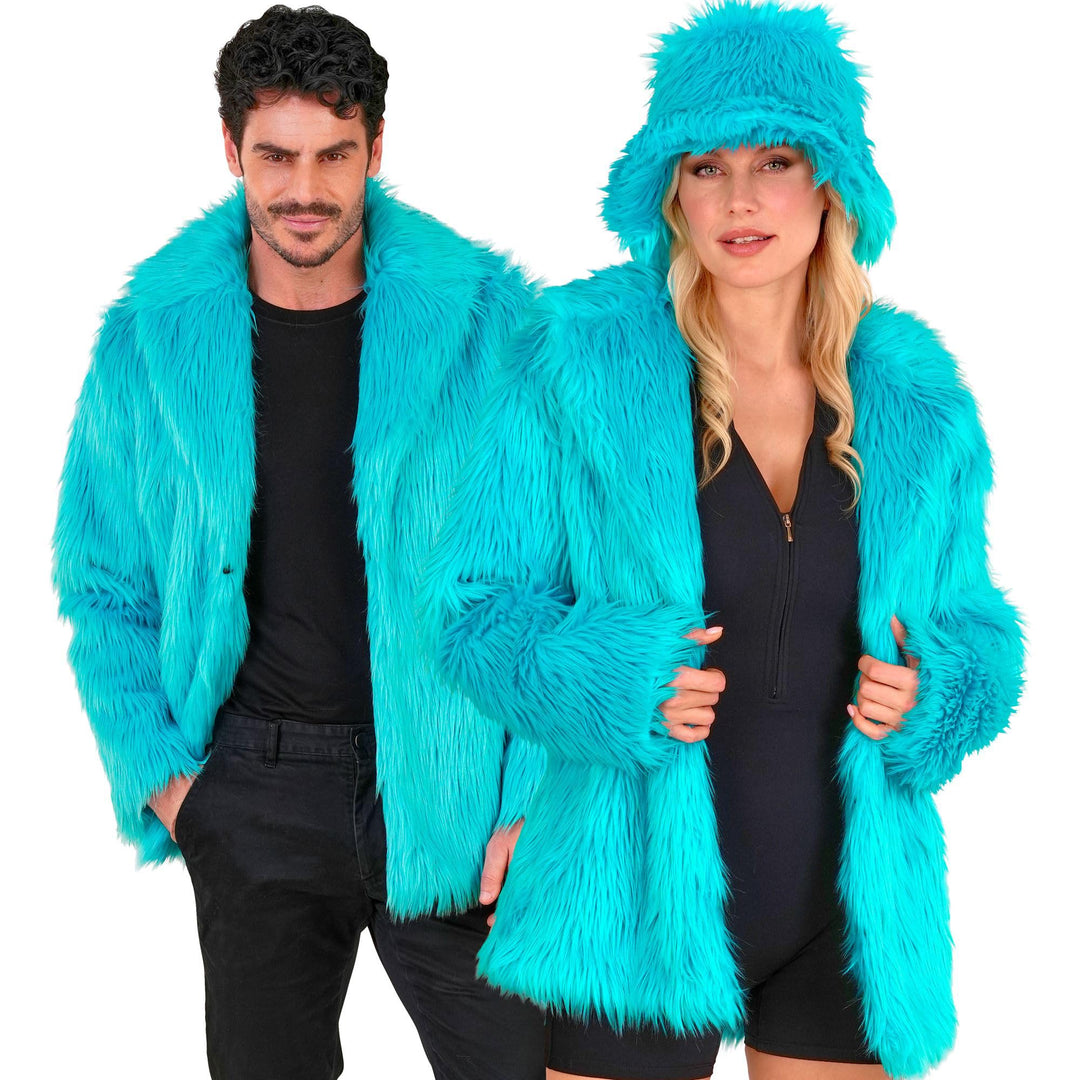 W WIDMANN MILANO Party Fashion - Kunstfell-Jacke für Damen und Herren, Plüschjacke, Kostüm, Party Ou