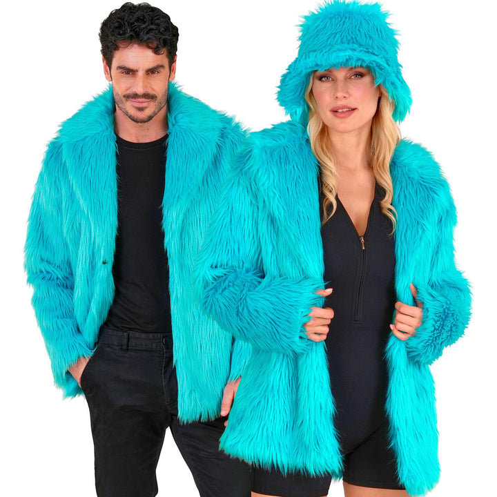 W WIDMANN MILANO Party Fashion - Kunstfell-Jacke für Damen und Herren, Plüschjacke, Kostüm, Party Ou
