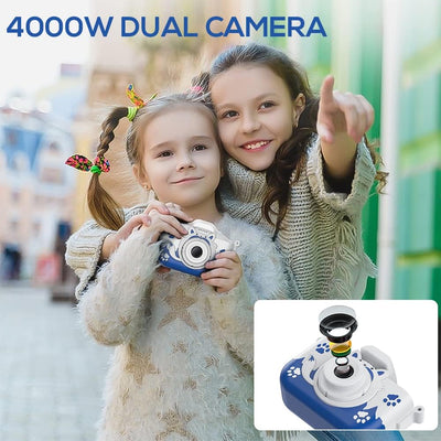 Frunimall Kinderkamera mit 2.0" Display,4000HD Digitalkamera Kinder USB Wiederaufladbare,Kinder Kame