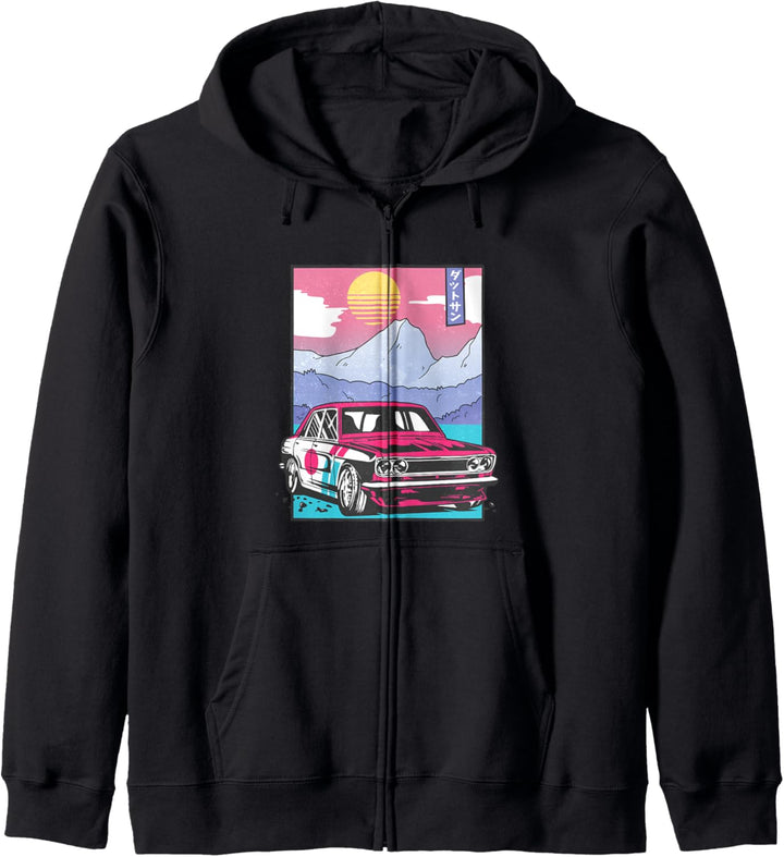 Japanese vintage drifting race car racer Kapuzenjacke