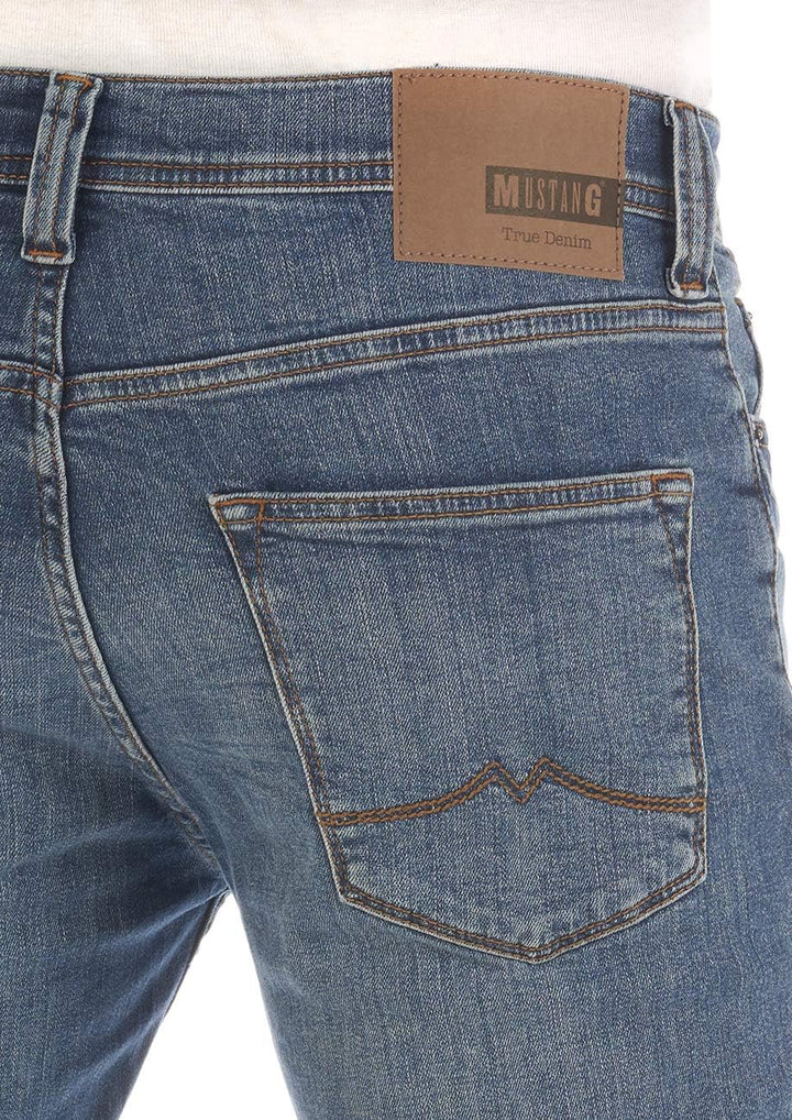 MUSTANG Herren Jeans Vegas Slim Fit Jeanshose Hose Denim Stretch Baumwolle Schwarz Grau Blau w30 - w