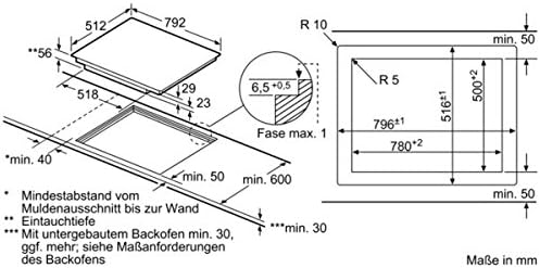 Bosch Hausgeräte PXY801KW1E Serie 8 Smartes Induktionskochfeld (autark), 80 cm breit, FlexInduction